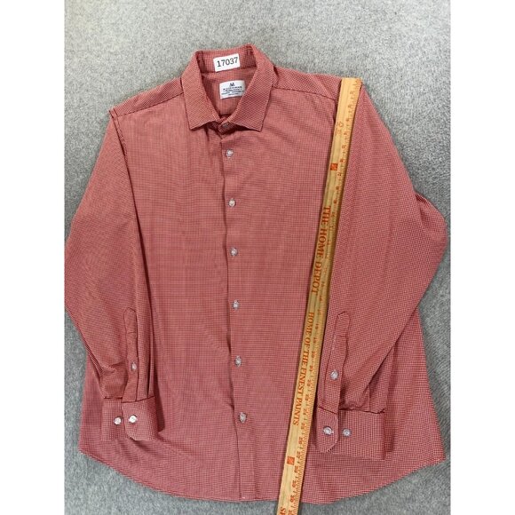 Mizzen + Main Checked Long Sleeve Button‎ Down Shirt (Men's XXL) Red - Picture 5 of 12